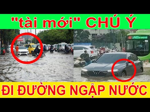 Cách đi xe ô tô qua đường ngập nước